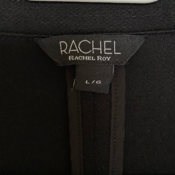 Rachel Roy Black Blazer Coatigan With Pockets - Picture 5 of 6